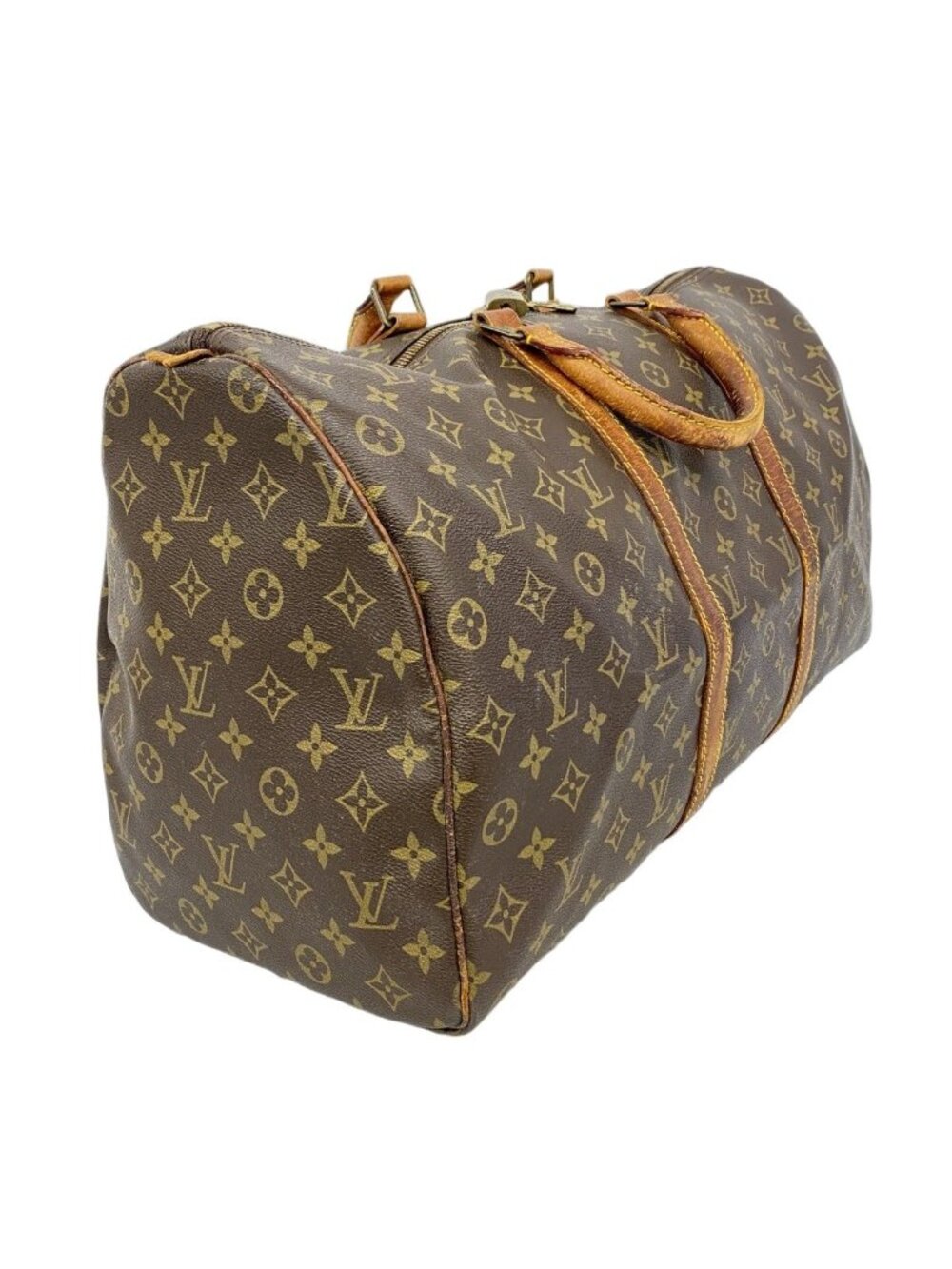 Louis Vuitton Boston Bag Monogram Keepall 50 Brown - Picture 2 of 10